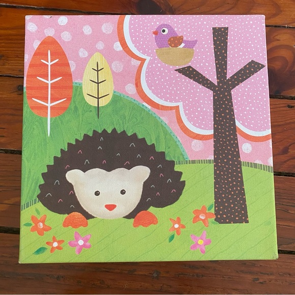 Love & Nature Hedgehog Pal Wall Art 10x10 - Picture 1 of 9